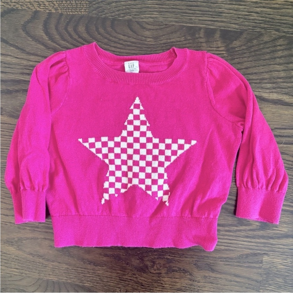 GAP Pink Star Kids Sweater